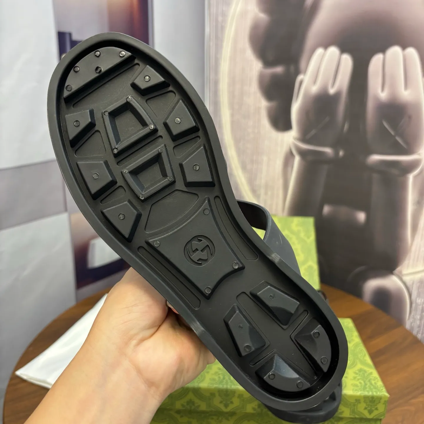 Men's shoes 260💰 [Gucci] Counter quality, top-quality original goods, real photos! Original TPU material, fine workmanship, comfortable; genuine 1:1 replica Size: 38 ~ 46